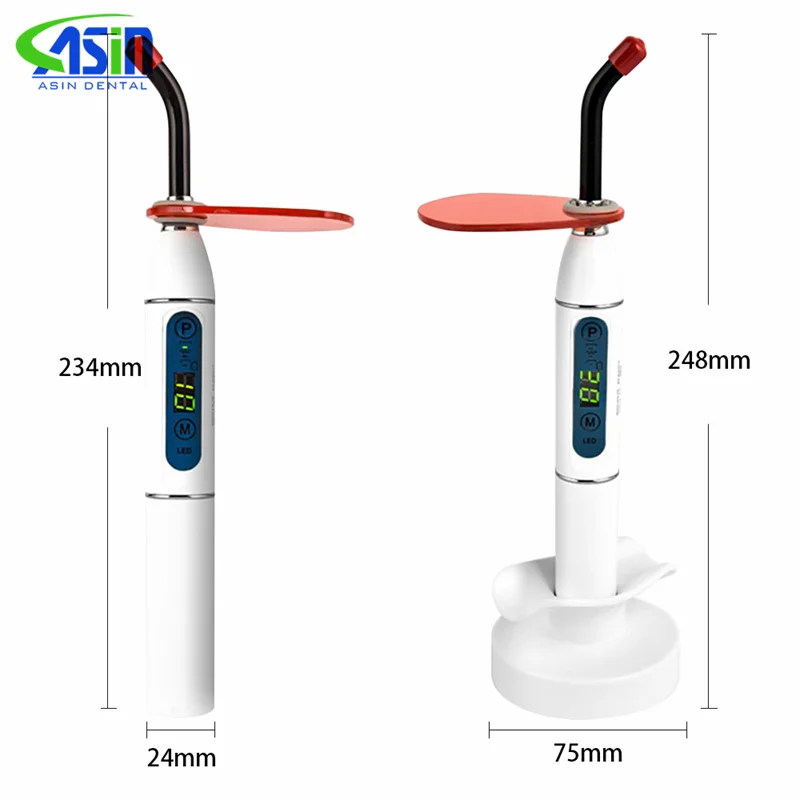 Luz de curado Dental, lámpara Led inalámbrica, curado de luz azul ajustable, máquina de curado, herramientas dentales solidificadas