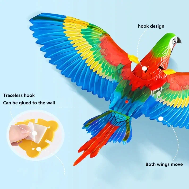 Juguetes interactivos de simulación de pájaro para gato, juguete colgante eléctrico de águila voladora, palo de juguete para gato, cuerda para rascar, juguetes para mascotas