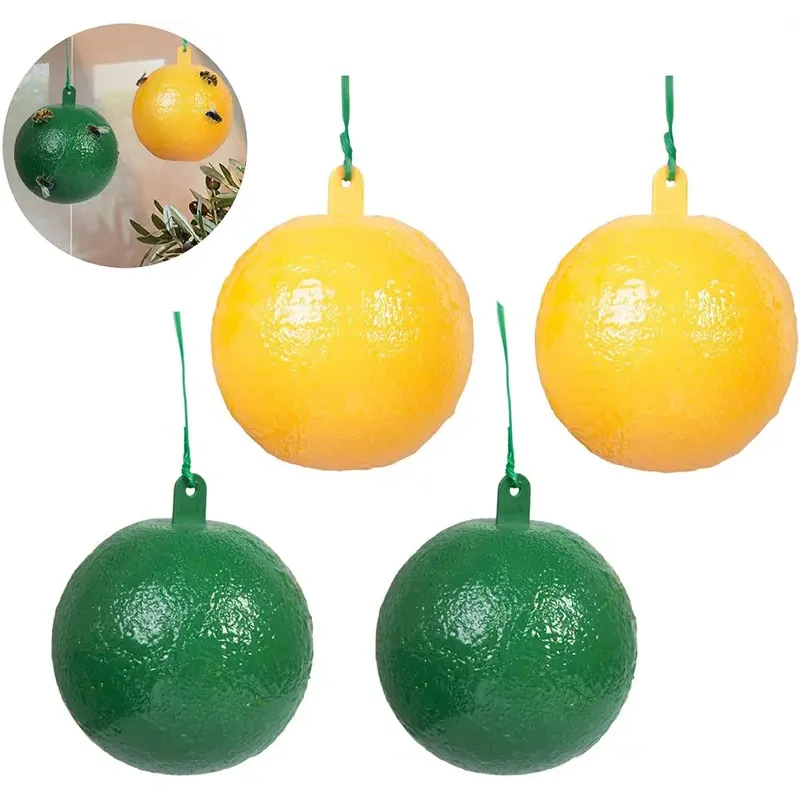 1-10 Uds. Atrapamoscas asesino Control de plagas reutilizable colgante trampa para moscas trampa para moscas jaula trampas de bolas granjas jardín parques colgante Flycatcher