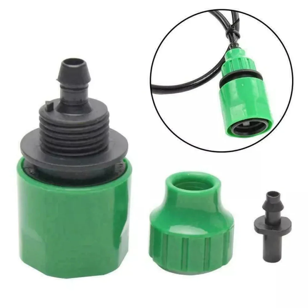 Manguera de agua de jardín de plástico, conector rápido, adaptador de riego por goteo, 5 piezas, 4/7, 8/11mm