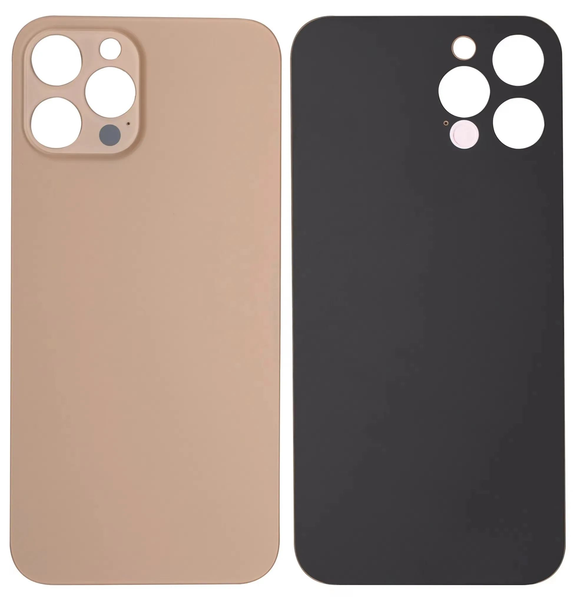 Cristal Trasero para iPhone 12 Pro-12 Pro Max, Cubierta Trasera de Cristal, Reemplazo Rápido de la Carcasa, Tapa de Batería, Cristal Trasero con Orificio Grande y Pegamento