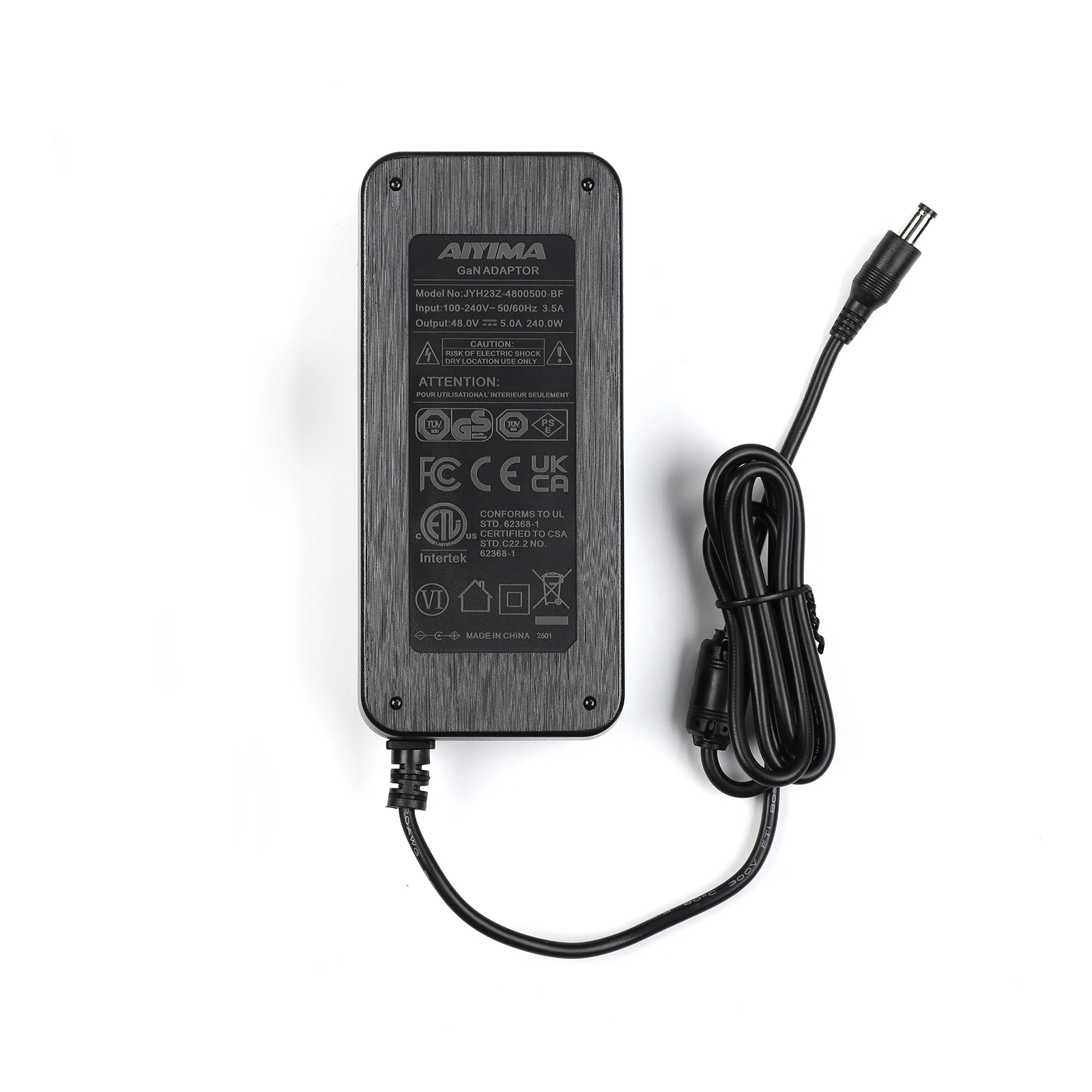 Fuente de Alimentación de Audio AIYIMA GaN 48V 10A/5A CC, Cargador, Adaptador de Corriente para Amplificador TPA3255, Entrada 100-240V, para A07 Max/A70