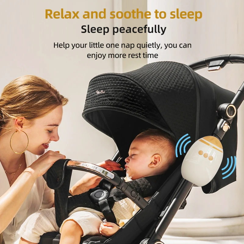 Cochecito de bebé portátil, accesorios basculantes, columpio automático para bebé, chupete para dormir con ruido blanco, agitador para bebé, dispositivo de ayuda para dormir