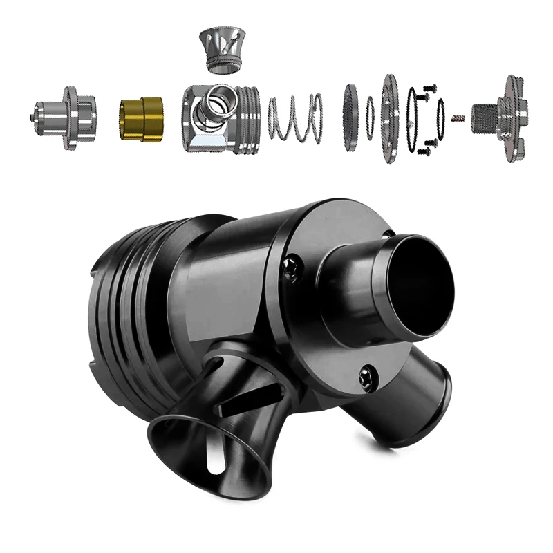 Válvula de descarga S desviador Turbo BOV Boost para VW Audi 1,8 T Golf Jetta New Beetle Passat A4, TT BOVT0011 con logotipo y no logotipo