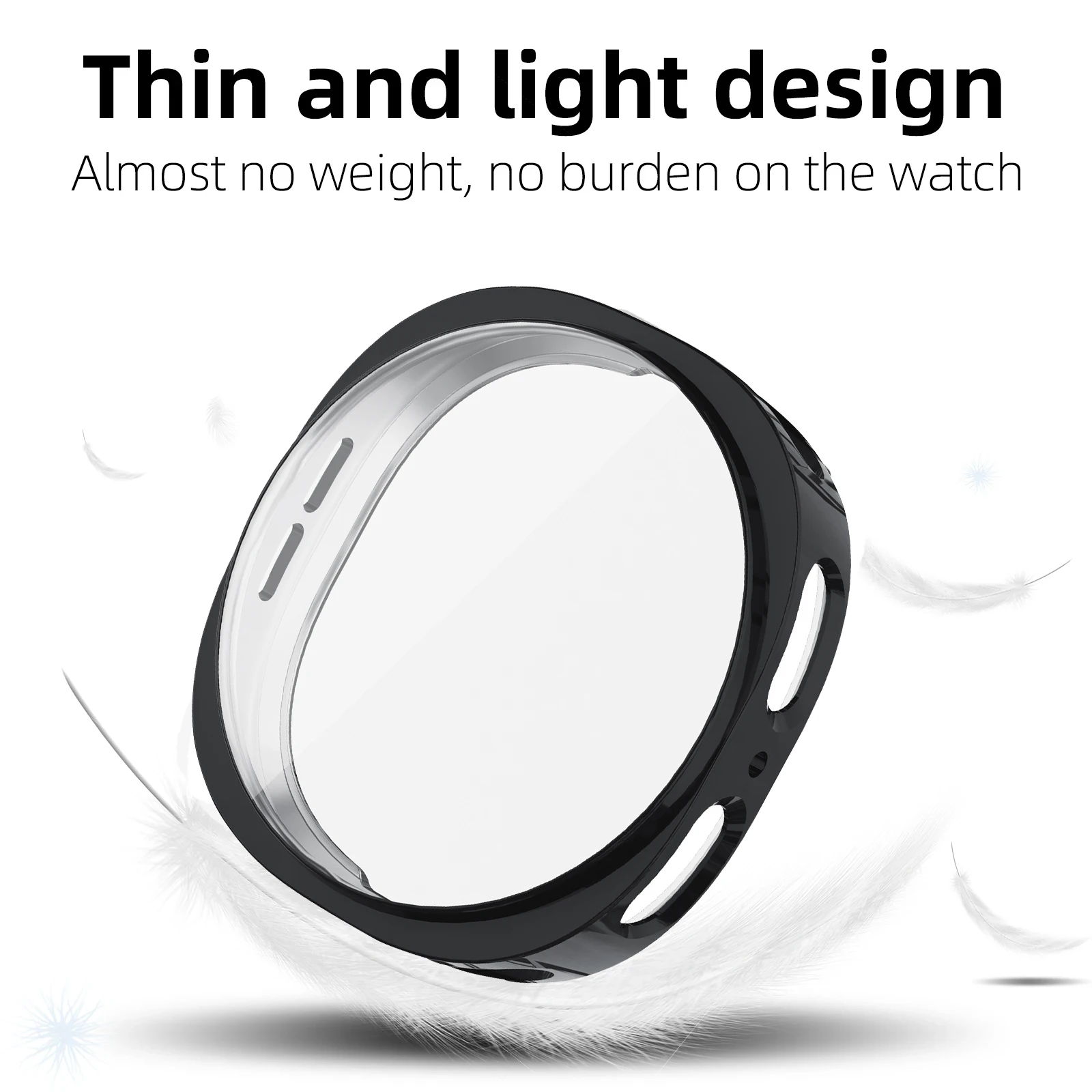Funda con revestimiento de TPU para Samsung Galaxy Watch 9, protector de pantalla de 40mm y 44mm, fundas protectoras para Galaxy Watch 8 de 44MM y 40MM
