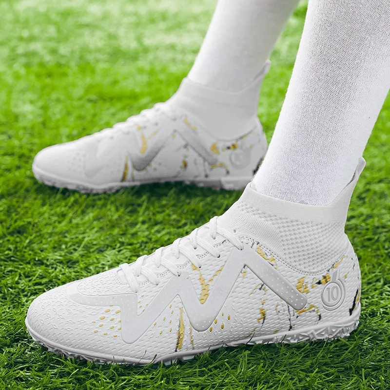 2025 calcetines estilo chico adulto deporte zapatos de fútbol entrenamiento niños botas de fútbol tamaño 33-46 zapatillas AG zapatos de fútbol juvenil