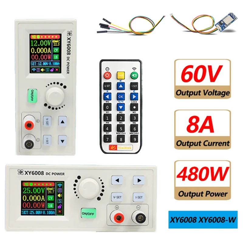 XY6008 XY6008-W Fuente de alimentación regulada por CC Módulo reductor CNC Potencia estabilizada CC ajustable Voltaje constante Corriente constante
