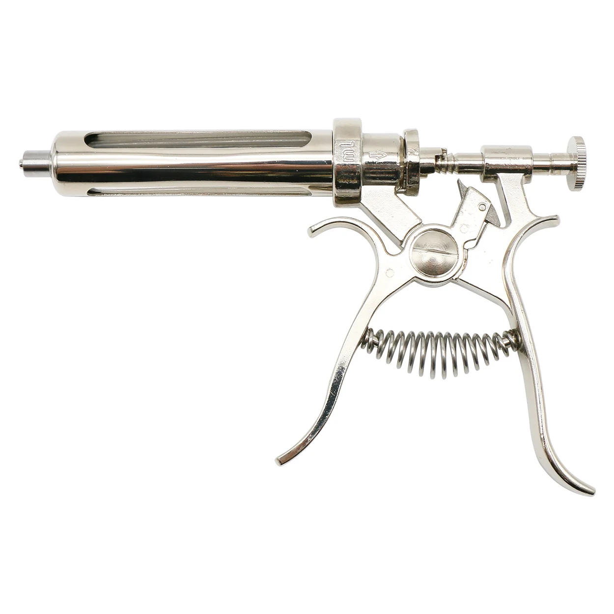 Jeringa de inyección continua para animales veterinarios, pistola de vacunación automática de acero inoxidable de 10/20/50ml para vacas, cerdos y ovejas