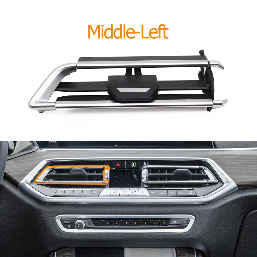 Kit de reparación de rejilla de salida de ventilación de aire acondicionado medio para salpicadero de coche, para BMW X5 X6 X7 Series G05 G06 G07 2019-2022 64119458543