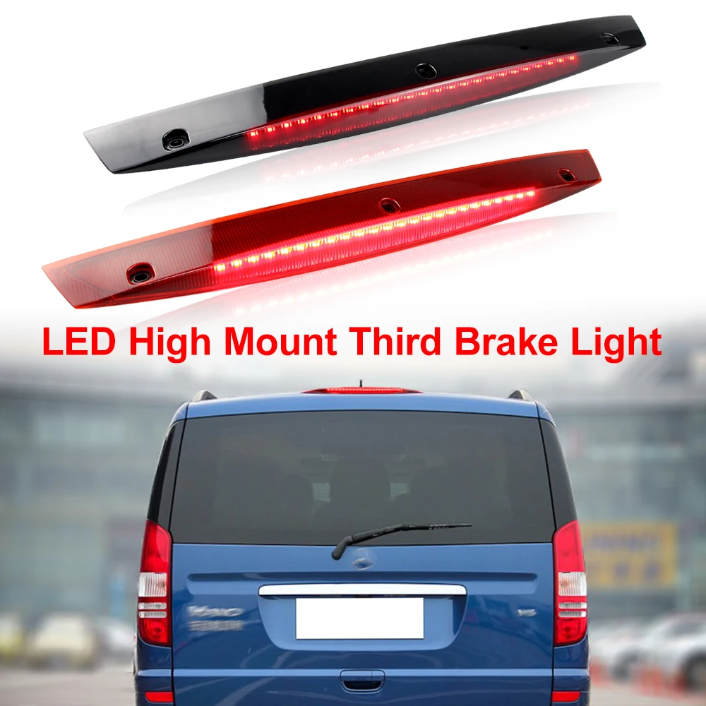 Para Mercedes para Benz Vito Viano W639 A 6398200056 6398200056   Luz trasera de coche de montaje alto, tercera luz LED de freno trasero, lámpara de parada