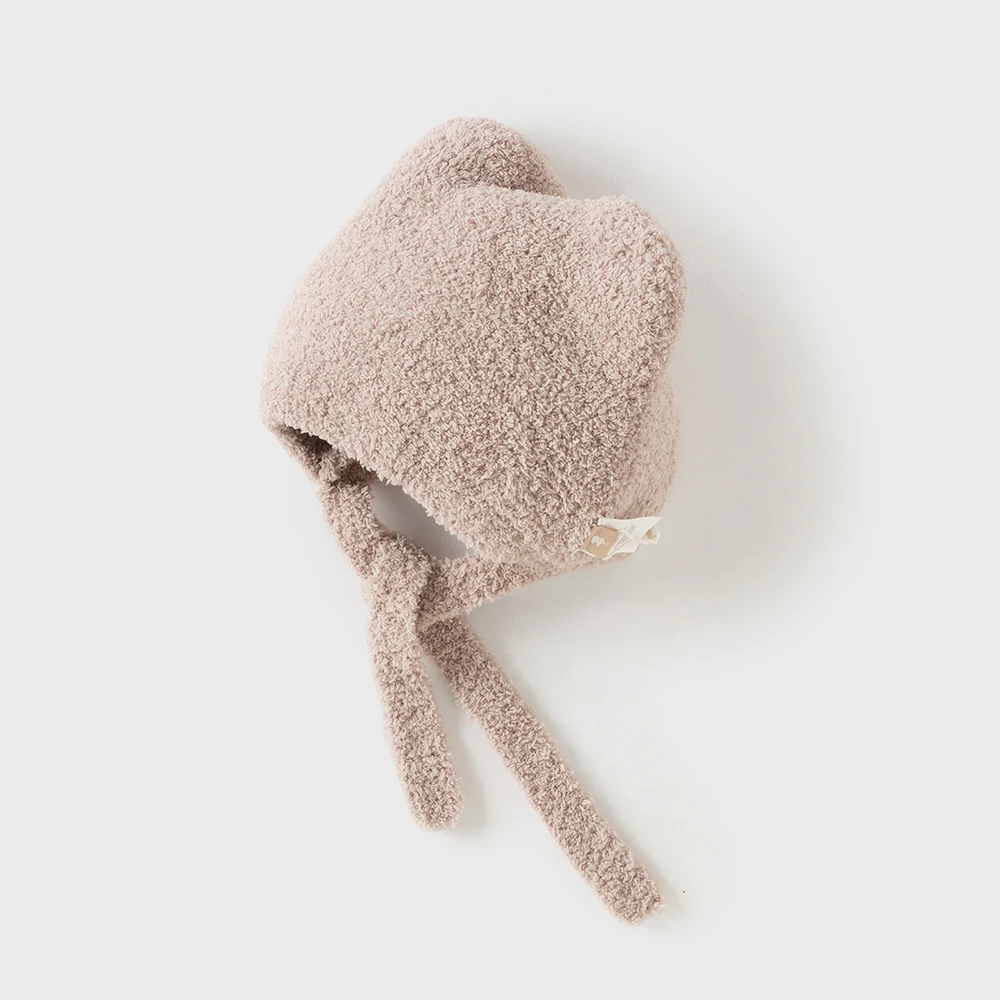 Dave Bella sombrero para niñas invierno otoño cálido bebé niños lindo protección para los oídos suave gorro de felpa grueso gorro para recién nacidos sombrero para niños DB4253420
