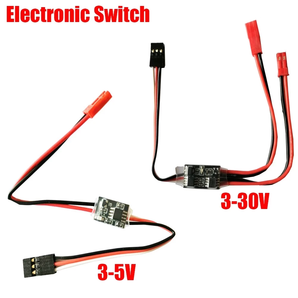 Interruptor electrónico de Control remoto de alta corriente 2-20A, modelo aéreo de 3-30V, protección de plantas, Dron RC, bomba de agua, Control de señal PWM