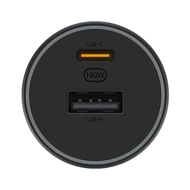 Cargador de coche Original Xiaomi de 100W, puerto Dual, carga rápida, inalámbrico, Mi, 100W, USB-A, USB-C, salida Dual, alimentación LED