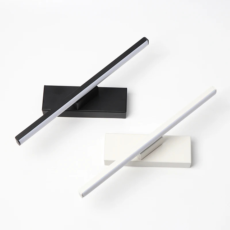 Aplique LED para dormitorio al lado de la lámpara de pared 330 °   Ajuste giratorio del ángulo de iluminación longitud 30cm/40cm/50cm aluminio y hierro