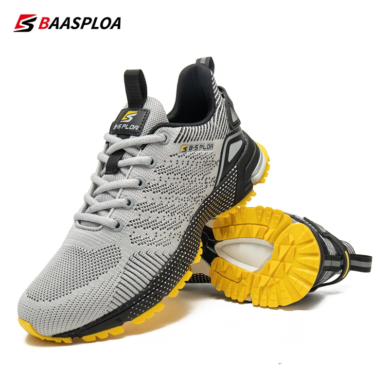 Baasploa-Zapatillas de correr profesionales para hombre, zapatos de entrenamiento transpirables, ligeras, antideslizantes, para pista de tenis, para caminar