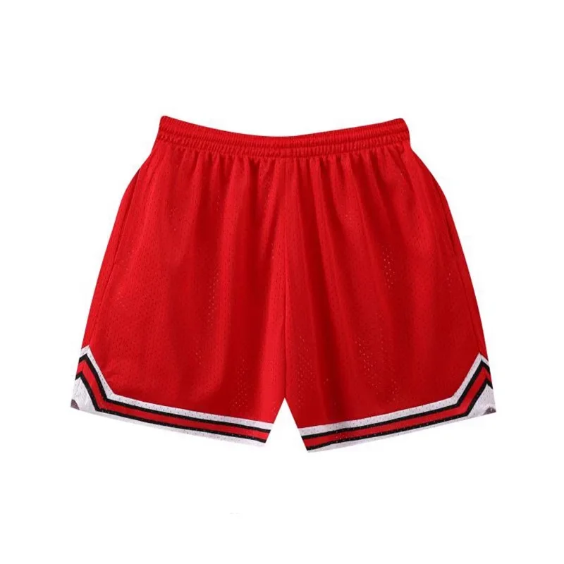 Pantalones de baloncesto para hombre y mujer, Shorts deportivos americanos, transpirables, informales, para correr, holgados, absorbentes de sudor, Verano