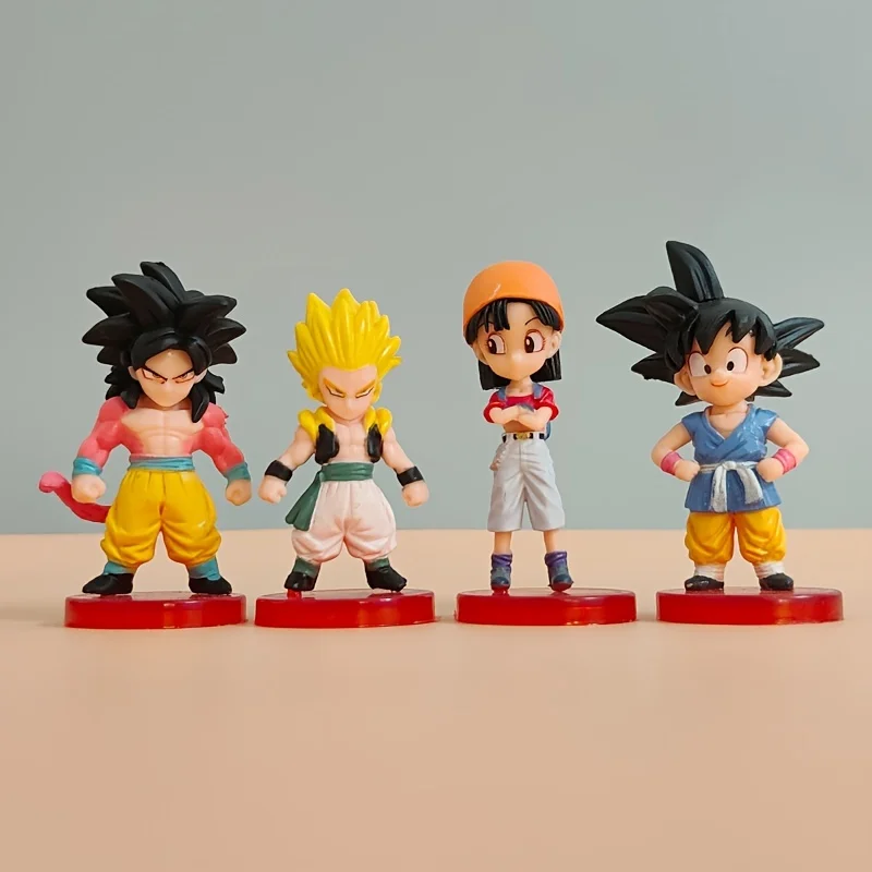 Figuras de Dragon Ball Saiyan Goku Mini figura de Anime 20 estilos juguetes modelos Anim para regalo de cumpleaños para niños decoración de coche