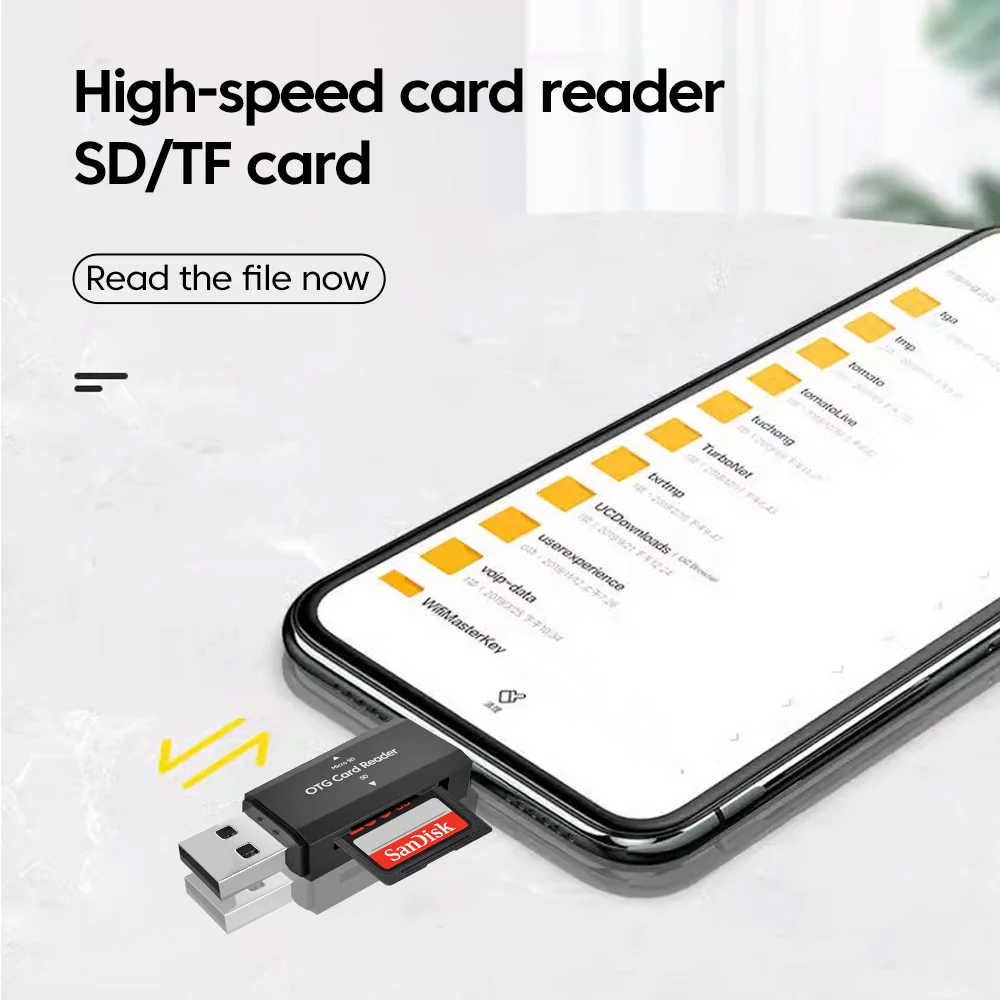 Lector de tarjetas SD TF tipo C 2 en 1 lector de tarjetas USB 2,0 para PC accesorios para portátiles lector de tarjetas de memoria inteligente de alta velocidad adaptador de tarjeta SD