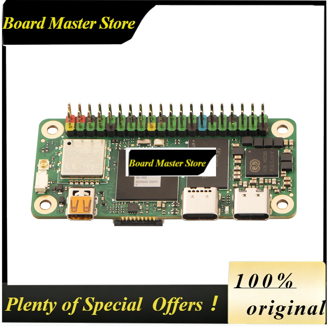 BoMaSRadxa Cubie A7Z, SoC Allwinner con CPU de Ocho Núcleos, Pantalla Dual y Coprocesador RISC-V, Computadora de Placa Única