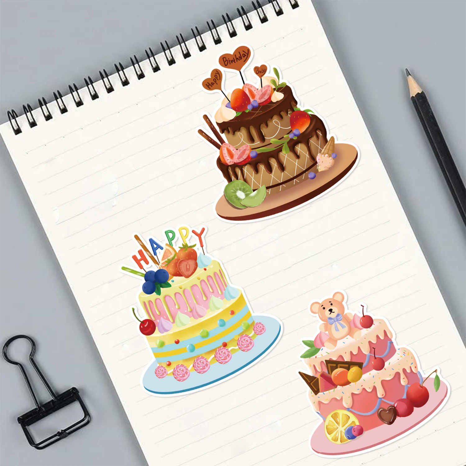 8/16/24PCS Pegatinas de rompecabezas de dibujos animados para hacer caras de pasteles, regalos para fiestas de cumpleaños de niños y bebés, DIY para pasteles y postres