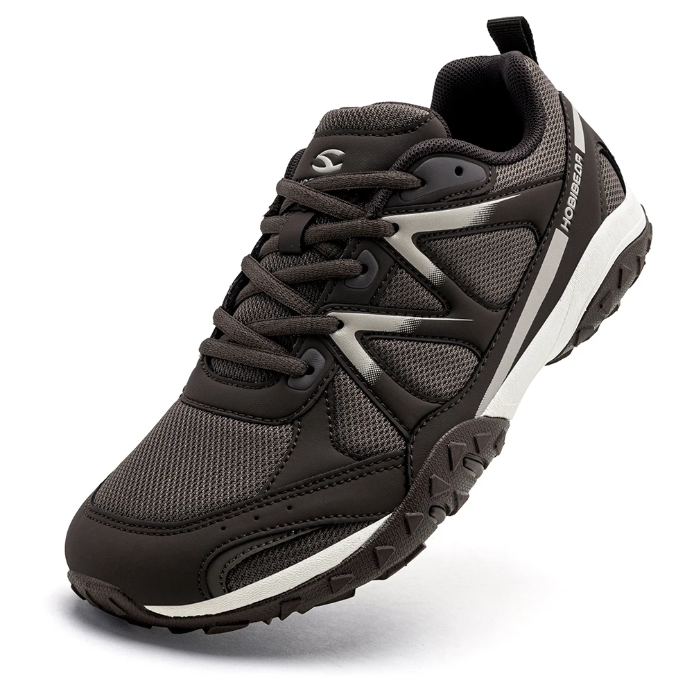 HOBIBEAR Zapatos de senderismo unisex de ancho amplio, zapatillas clásicas para correr y hacer senderismo, antideslizantes para exteriores, para mujeres y hombres
