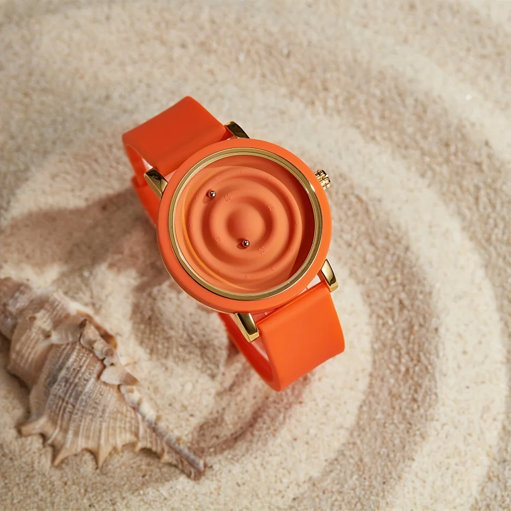 Reloj de cuarzo personalizado, moderno, con aguja magnética flotante, rodamiento de bolas, diseño creativo y sencillo, resistente al agua, para estudiantes, mujeres y hombres.