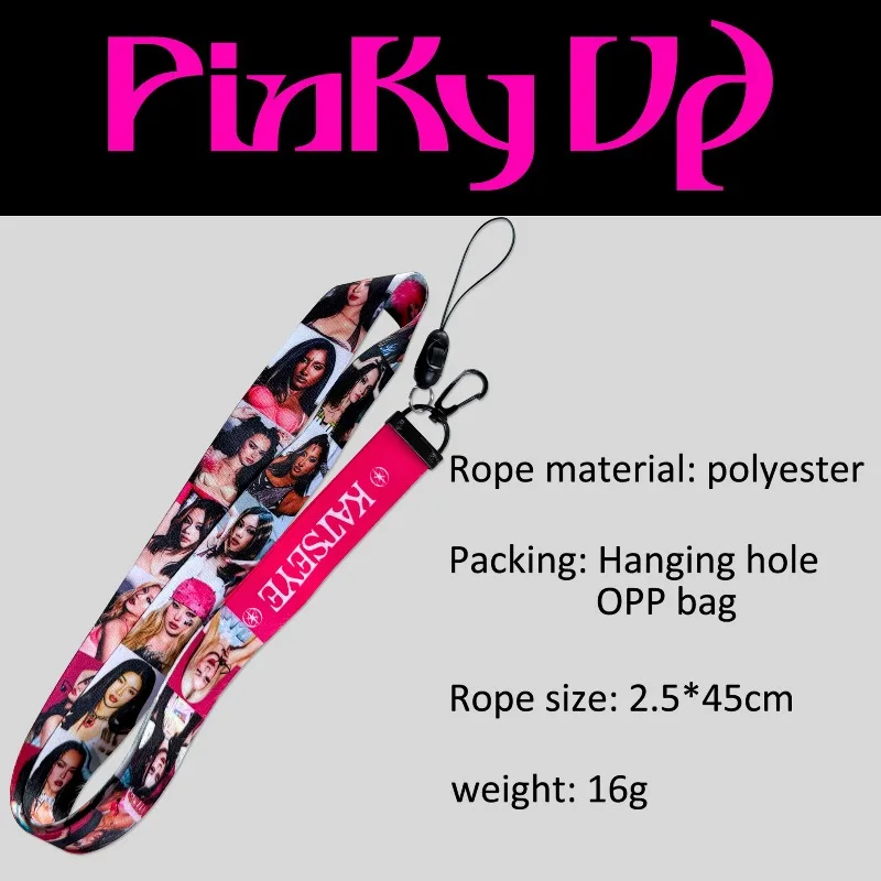 Correa para Teléfono con Diseño de Anime KATSEYE, Correa de Mano Ajustable con Estampado Lindo, Correa de Muñeca Portátil para Teléfono Móvil, Llaves, Bolsa, Regalo
