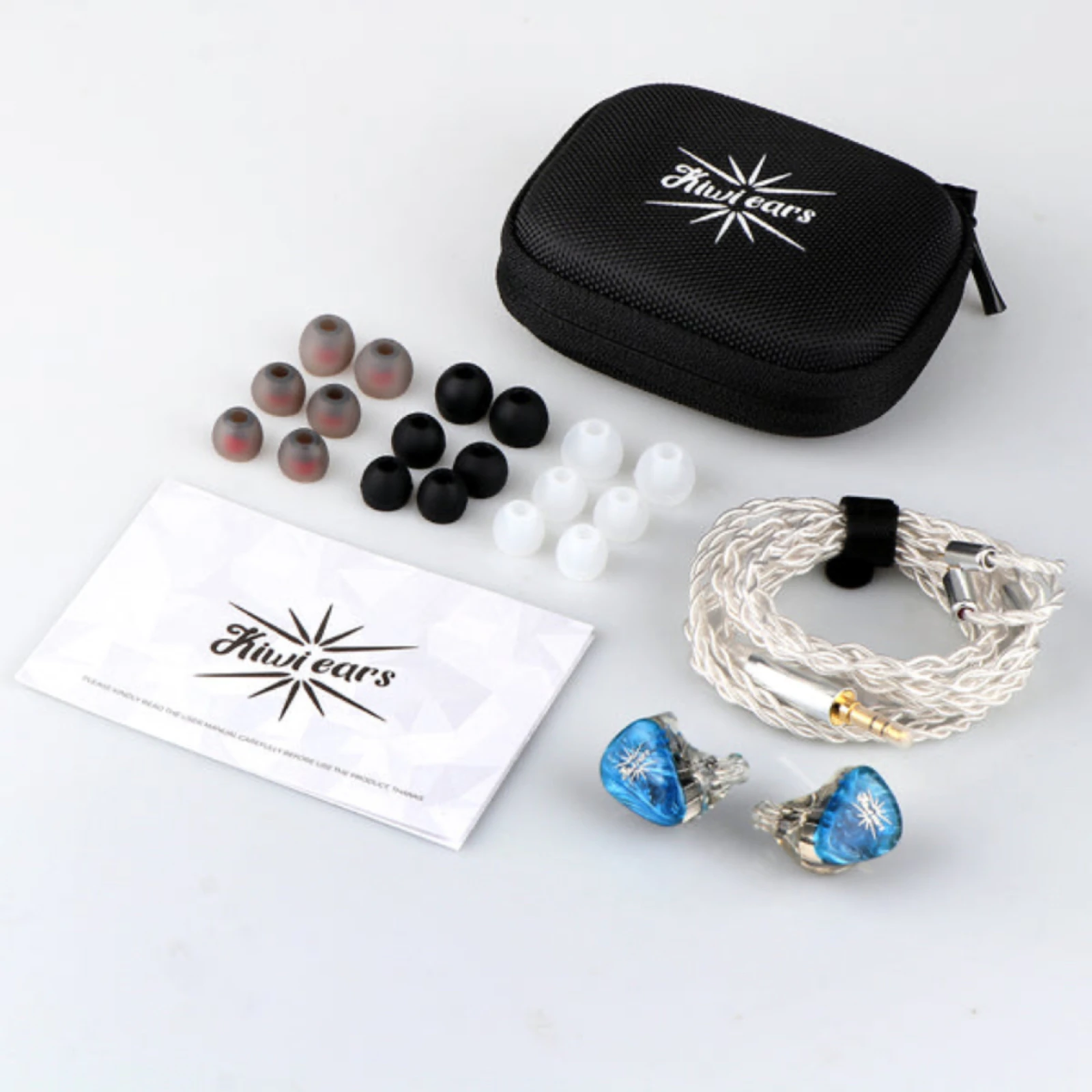 Kiwi Ears Orchestra Lite 8BA, auriculares HiFi con Monitor de rendimiento, 4 núcleos, 7N, Cable de cobre libre de oxígeno