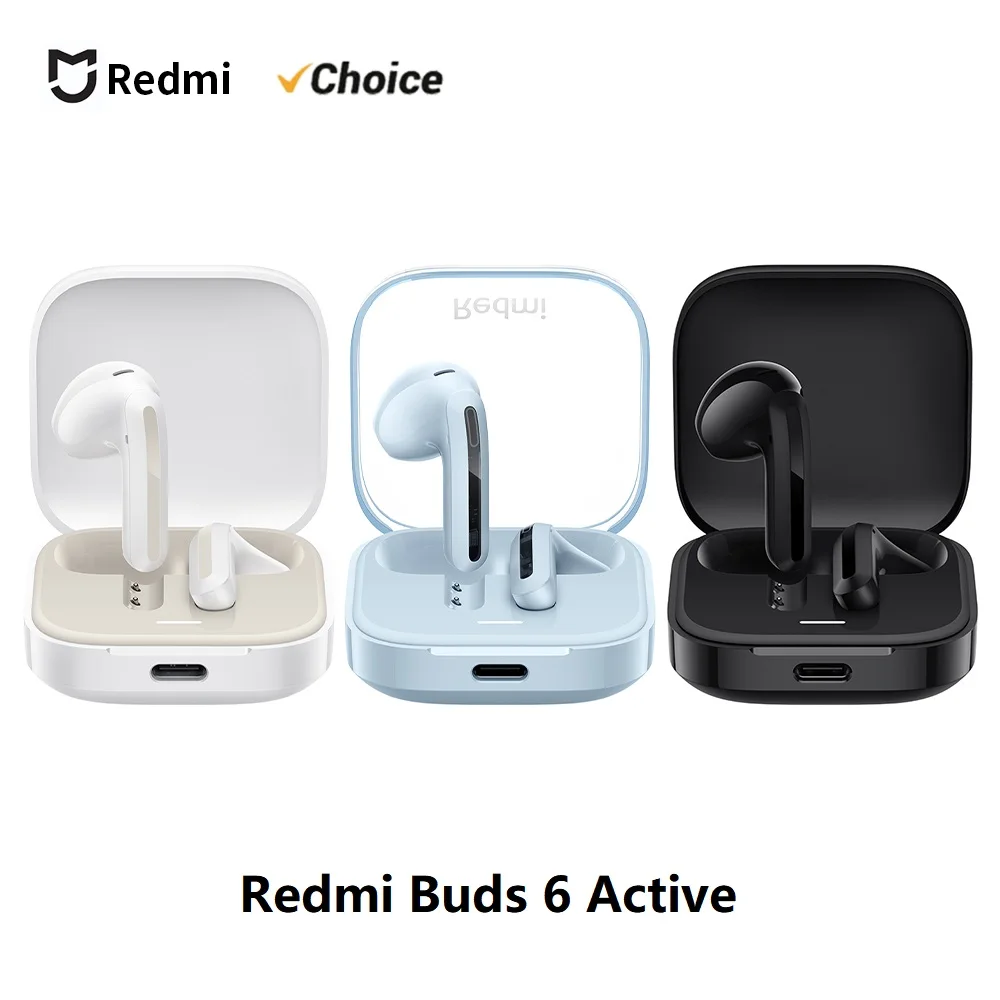 Nuevos Redmi Buds 6 Vitality Edition, Auriculares Bluetooth 5.4 con Reducción de Ruido, 30 Horas de Duración de la Batería, 5 Modos de Sonido, Auriculares Inalámbricos