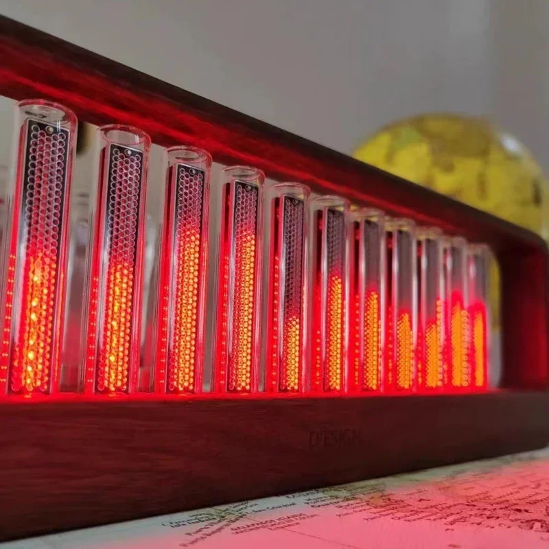 Lámpara de espectro de ritmo musical electrónico, lámpara LED de espectro de recogida, tubo brillante, regalo de decoración de escritorio