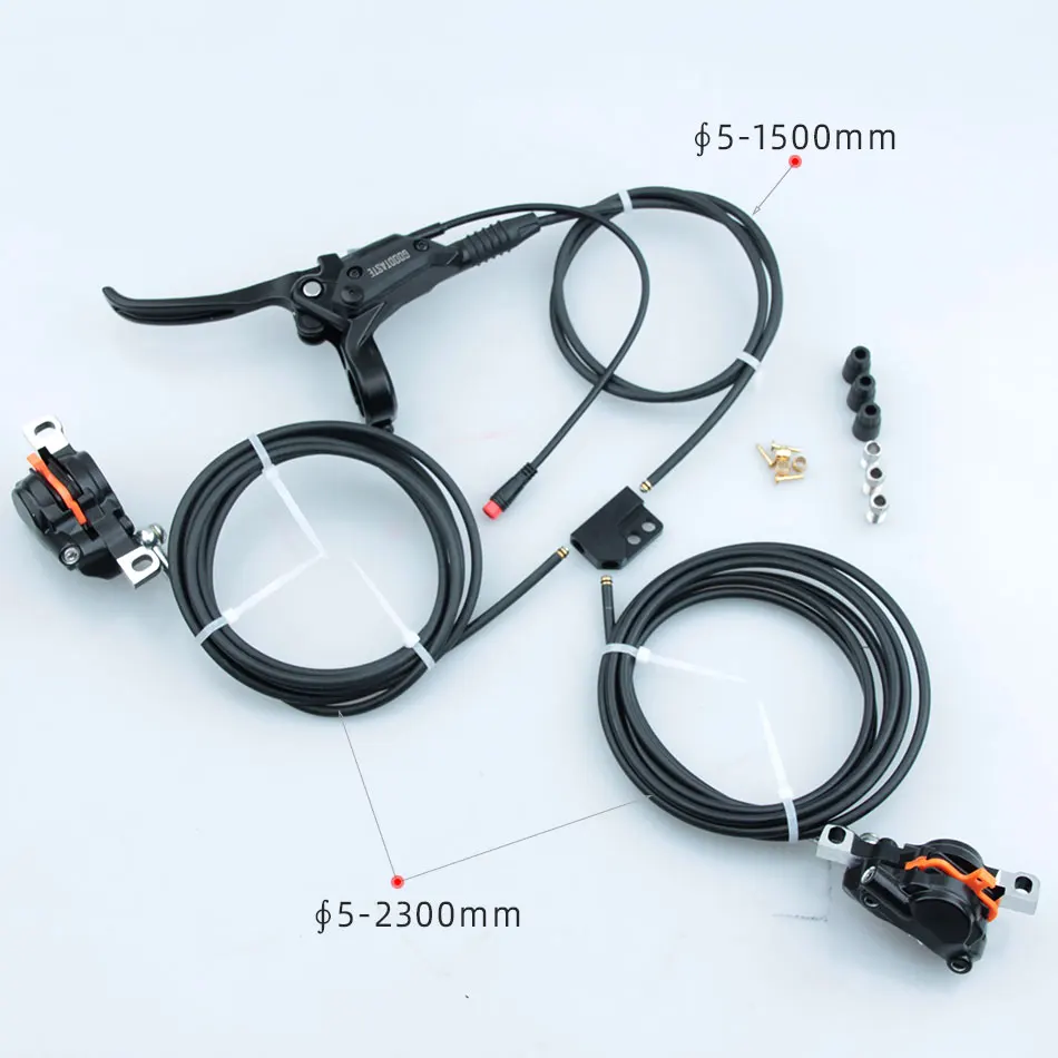 GT0307N-triciclo eléctrico para bicicleta de montaña, ciclomotor eléctrico ATV, Rotor izquierdo y derecho, disco de apagado hidráulico, freno doble, tres eslabones, uno a través de dos, hecho a medida