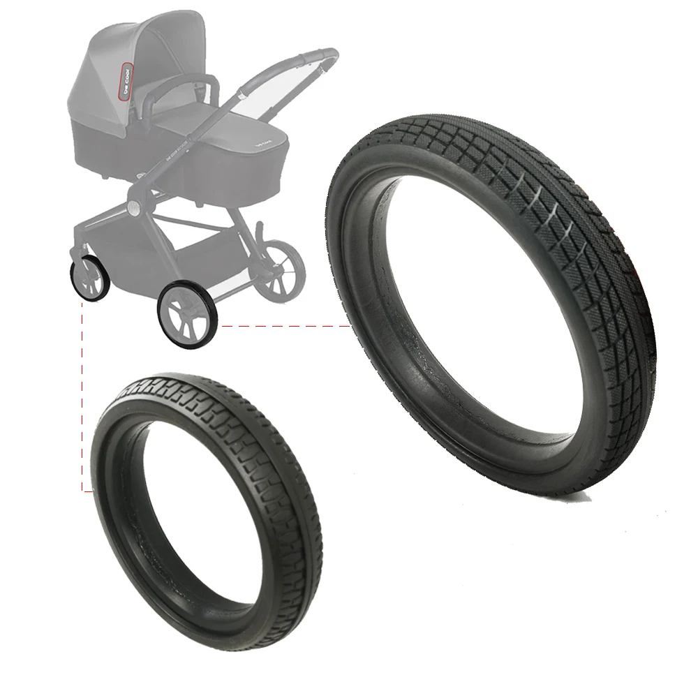 Neumático de rueda para cochecito de tráfico Be Cool Slide, cubierta de neumático personalizada sin cámara de PU delantera o trasera, accesorios de repuesto para cochecito de bebé