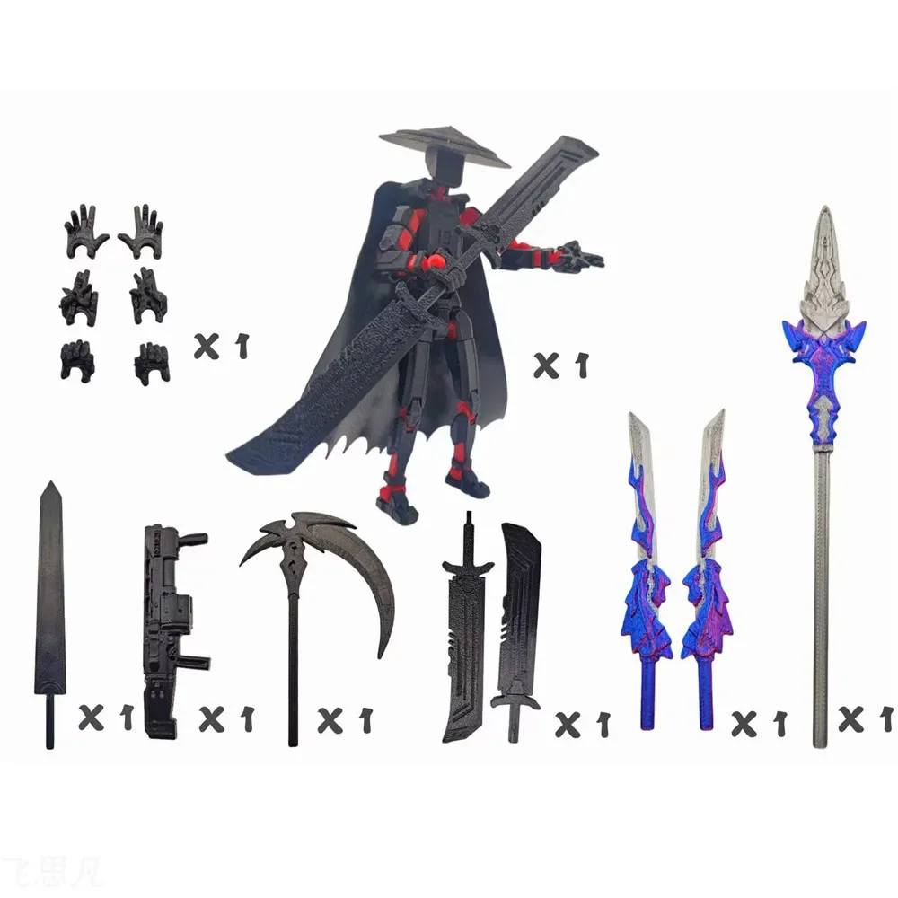 Nuevo Death/Swordsman/Wukong Titan 13 figuras de acción multiarticulado móvil Lucky 13 figura de acción Nova 13 figura de acción simulada