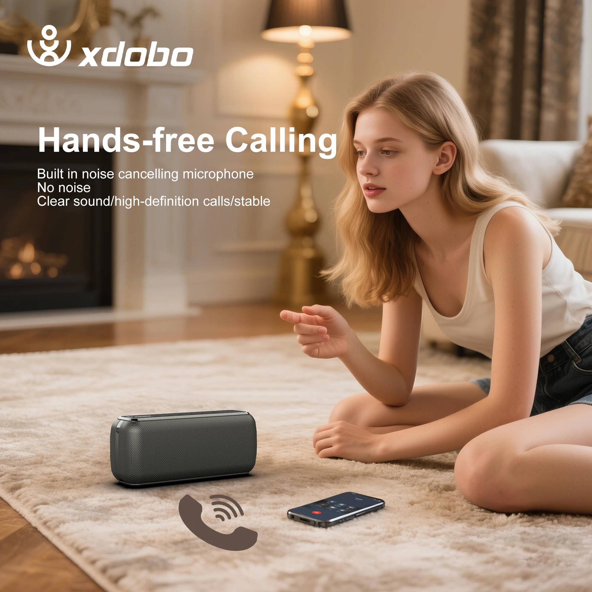 XDOBO X8 60W altavoces portátiles para exteriores Bluetooth Subwoofer de graves inalámbrico impermeable 6600mAh función TWS soporte TF/AUX