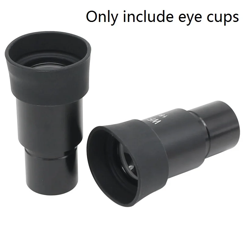 Un par de protectores oculares de goma de 29-30mm para lentes oculares de microscopio Binocular, accesorios para microscopio