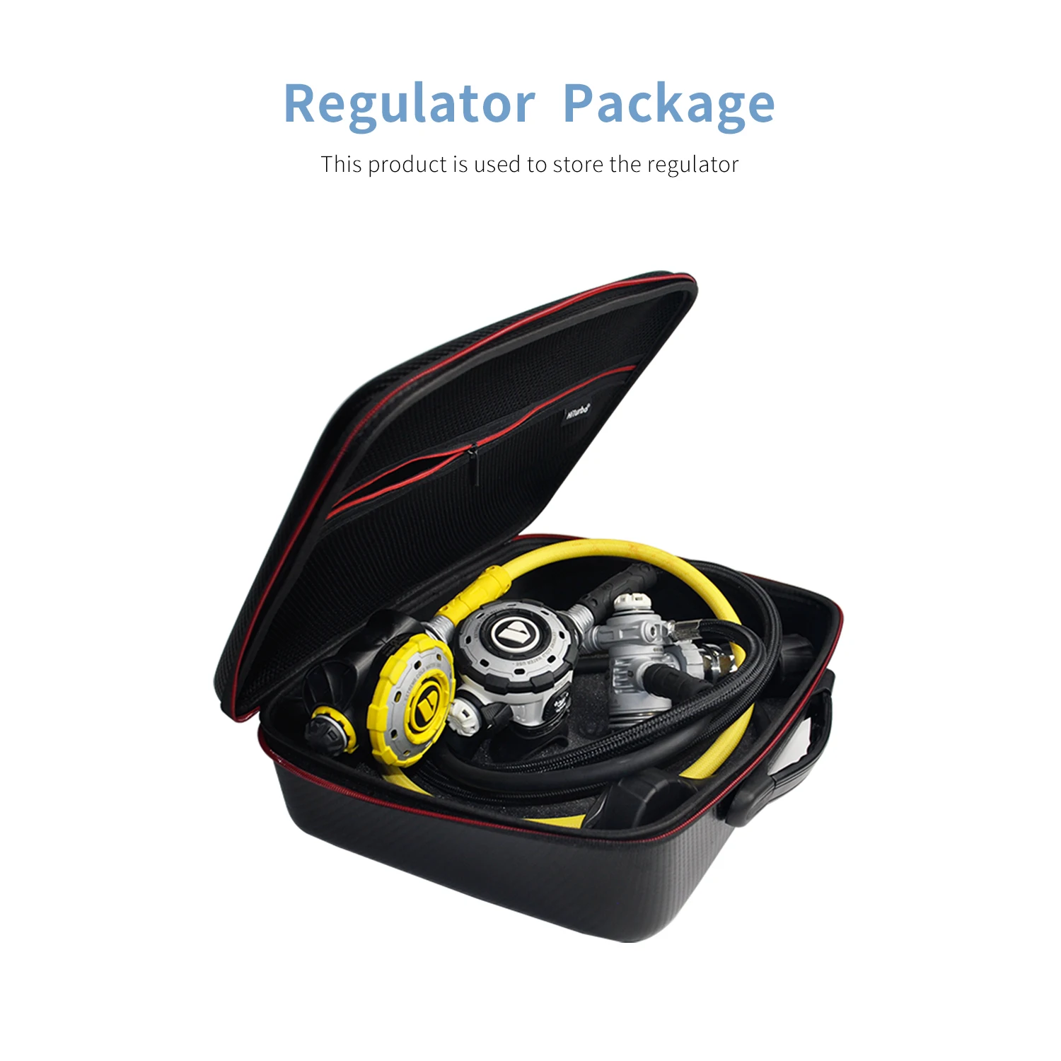 Estuche de transporte para regulador de buceo, bolsa BCD para equipo de buceo, accesorios de instrumentos, funda protectora de PVC con cremallera de doble cabeza, 1 ud.