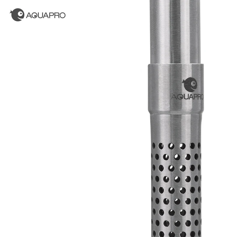 AQUAPRO-Mini tubos de espumadera de entrada y salida de acero inoxidable, filtración profesional, accesorios para acuario, peceras, suministros para pecera
