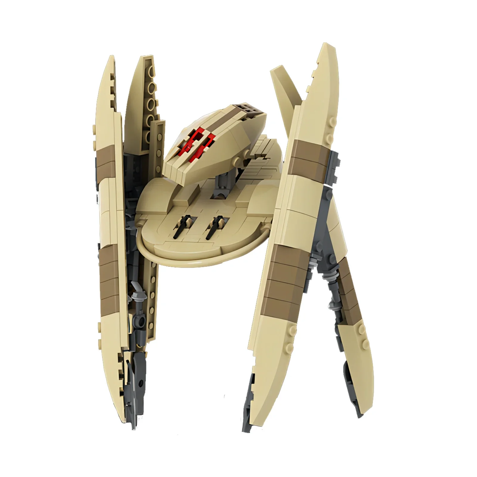 Bricklink Star película buitre droide Starfighters MOC figuras de robots técnicos nave espacial juguetes de bloques de construcción para niños regalo