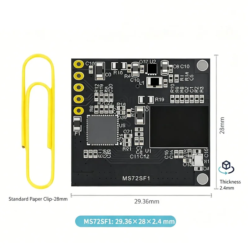 Módulo de Radar de Onda Milimétrica MS72SF1 de 60 GHz, Sensor de Detección de Presencia Humana, Detección de Movimiento y Estacionamiento en Interiores para Automatización del Hogar Inteligente