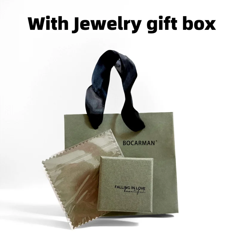 Pendientes de tuerca Bocarman con corte Asscher de moissanita, plata S925, 4 puntas, joyería fina, regalo para ella con caja