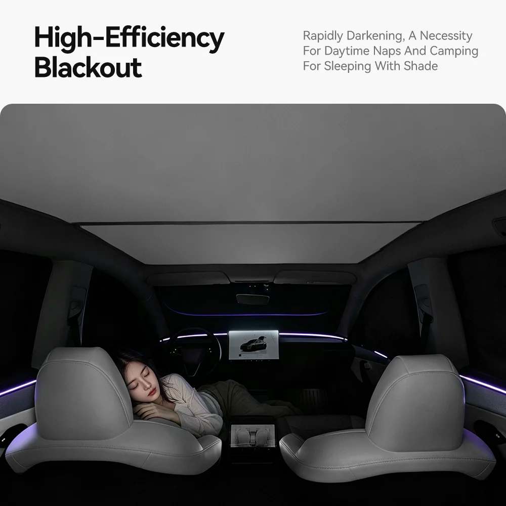 YZ Para Tesla Y Juniper 2025-2026, Parasol Lateral para Ventana de Coche, Cortina de Privacidad para Acampar, Cubierta para Parabrisas Delantero y Trasero, Accesorio