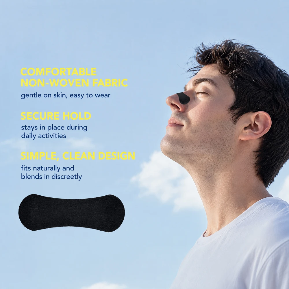 Tiras Nasales para Ronquidos, Tiras Nasales Extra Fuertes para Respirar, Cinta Nasal para Deportes y Sueño, Tiras Anti Ronquidos