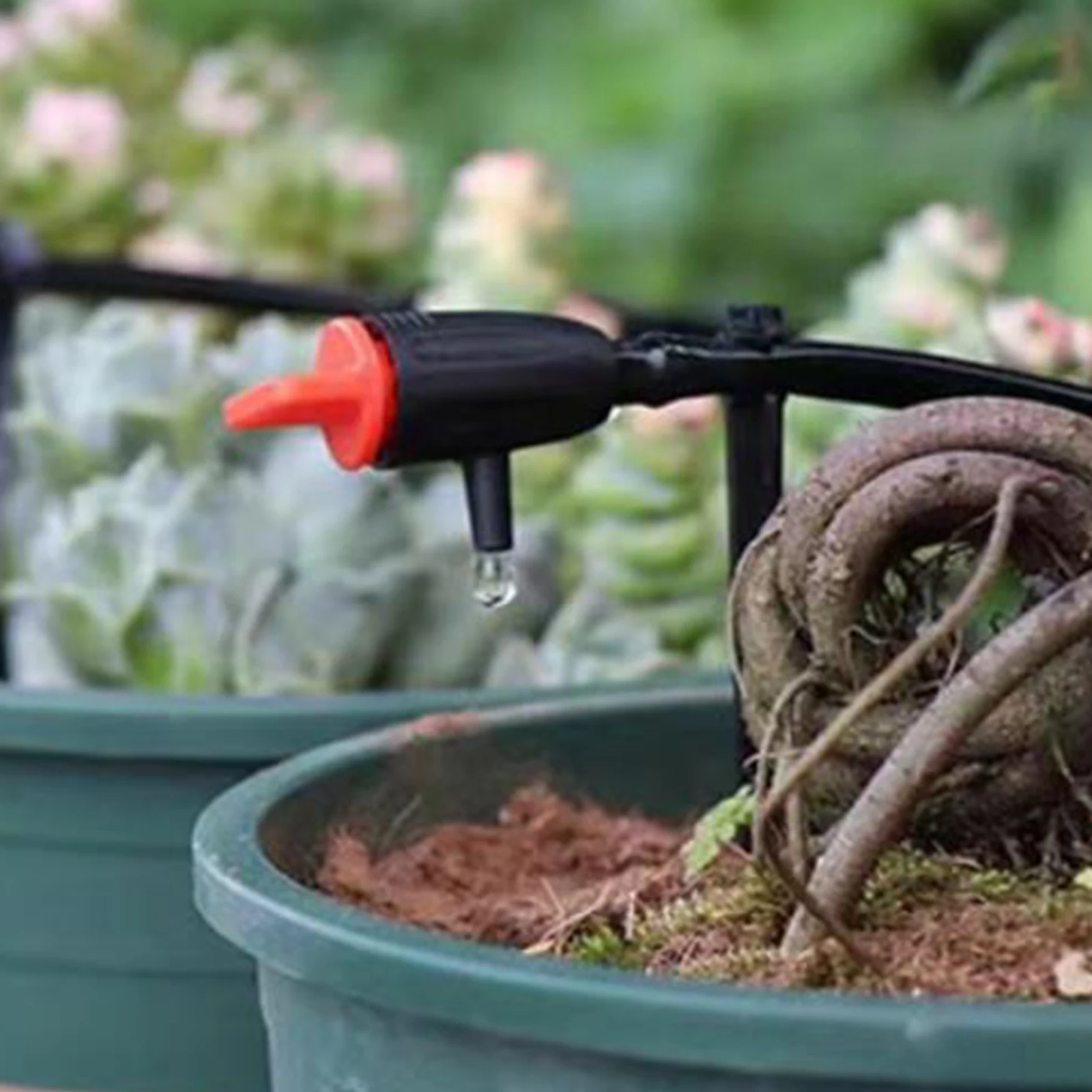 Sistema de riego por microgoteo, herramienta de gotero ajustable, gotero compensado a presión, sistema de riego de plantas de jardín, 10 Uds.