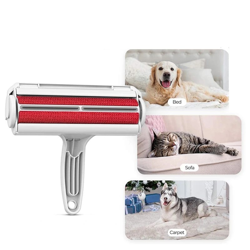 Rodillo removedor de pelo para mascotas, cepillo de limpieza, eliminación de piel, perro, gato, animales, cepillo para el pelo, ropa de coche, sofá, alfombras, peines