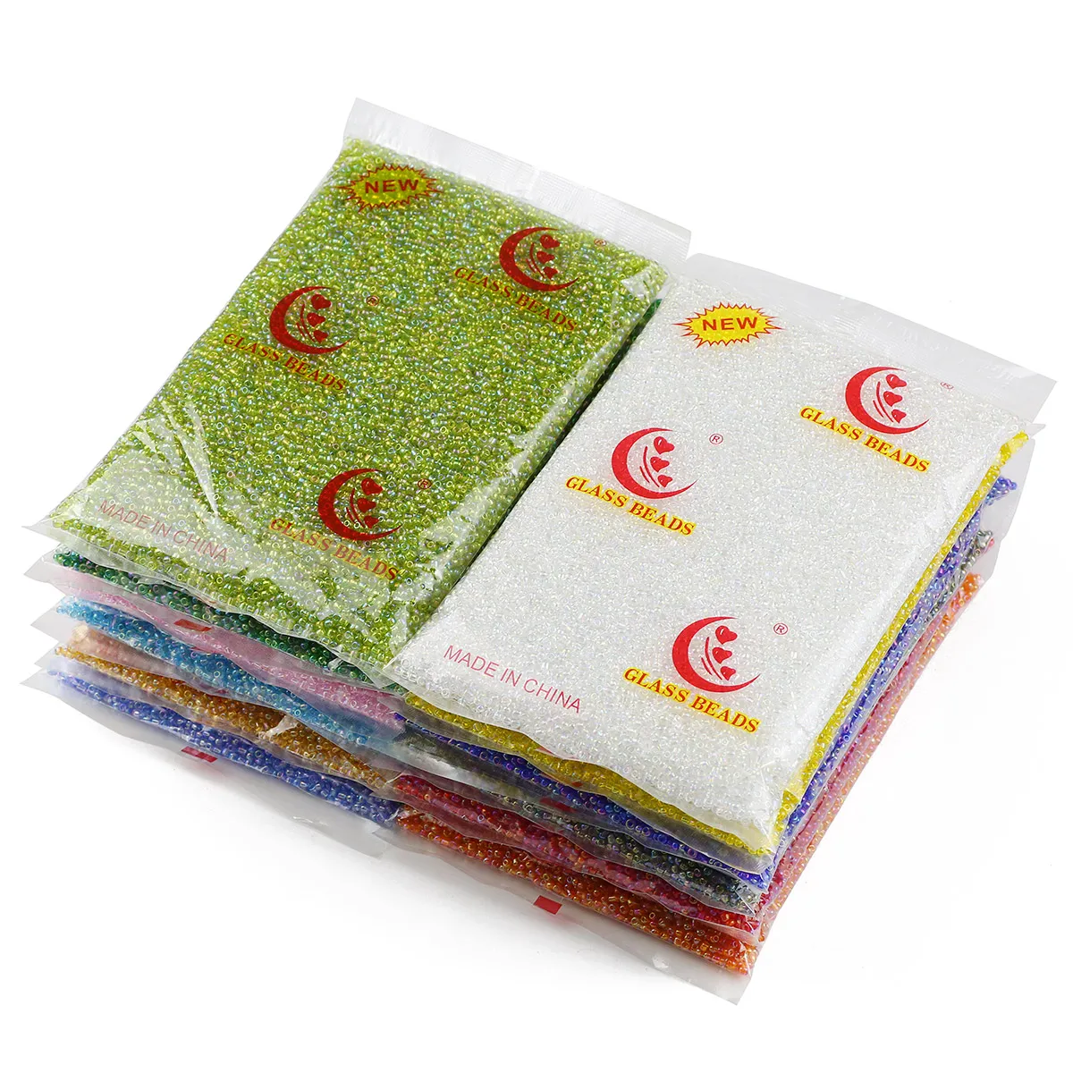 30000/15000 Uds 2mm 3mm cuentas sueltas de vidrio de mijo colorido para hacer joyería DIY pulseras con cuentas collares accesorios 450 g/paquete