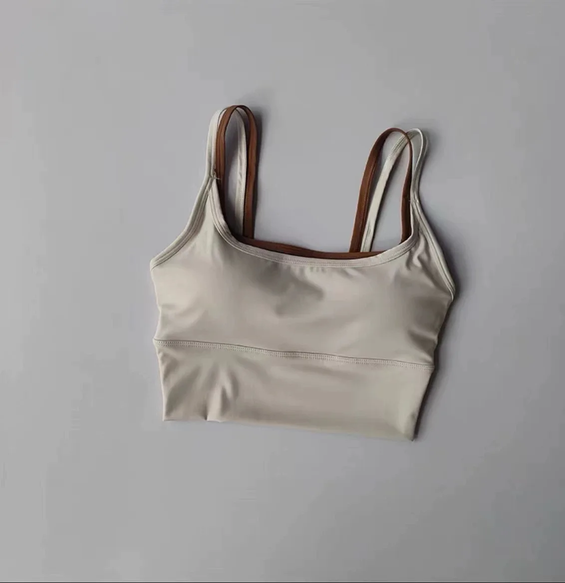 Sports Lingerie Yoga Bra Suspenders for Women Professional Training Shock-proof Vest Gathering Fitness Slim Fit and Wear Outside