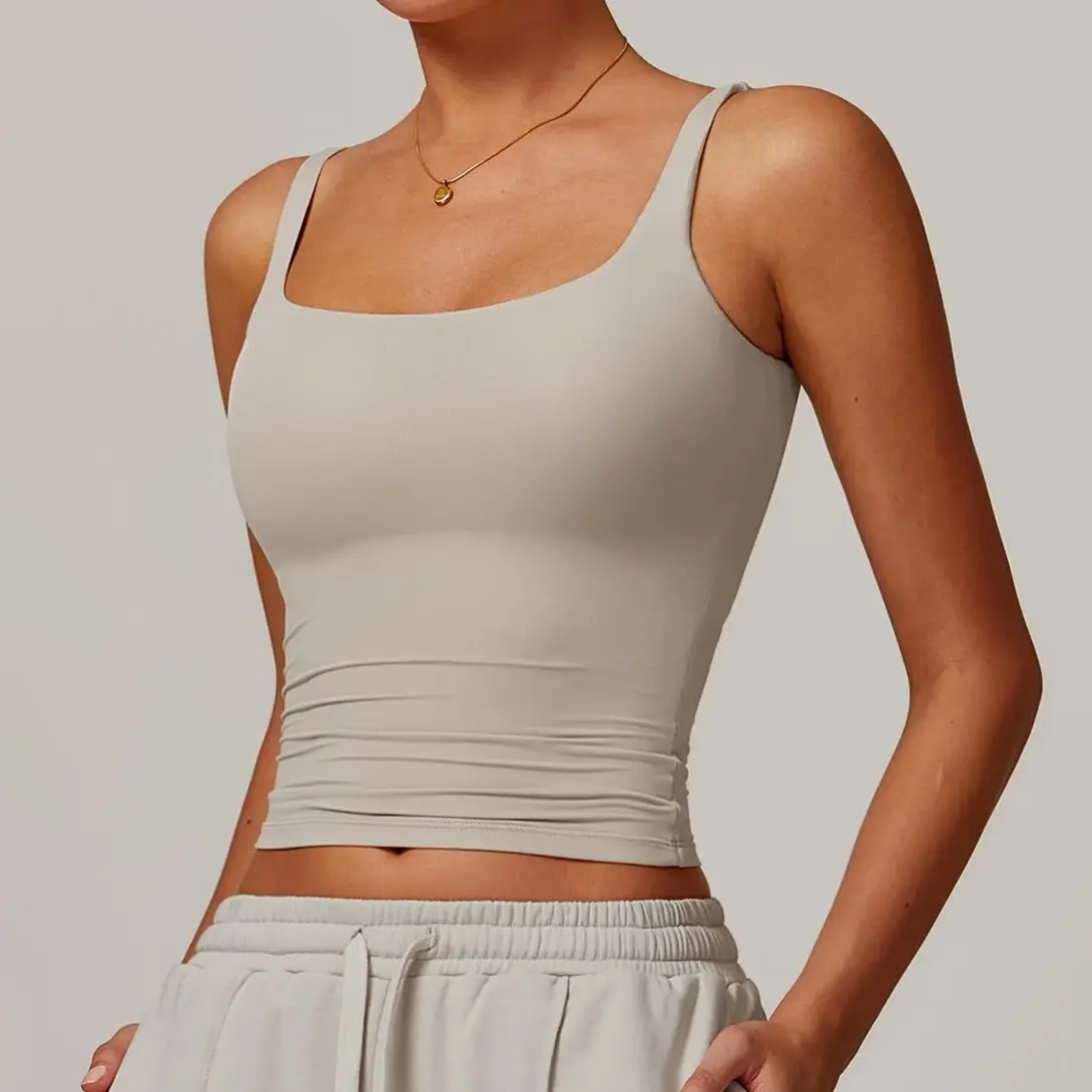 Chaleco de Yoga para mujer, Sujetador deportivo Sexy, camiseta para correr, camisetas de Yoga para Fitness, Top corto de entrenamiento, ropa interior deportiva elástica, Top de gimnasio de secado rápido