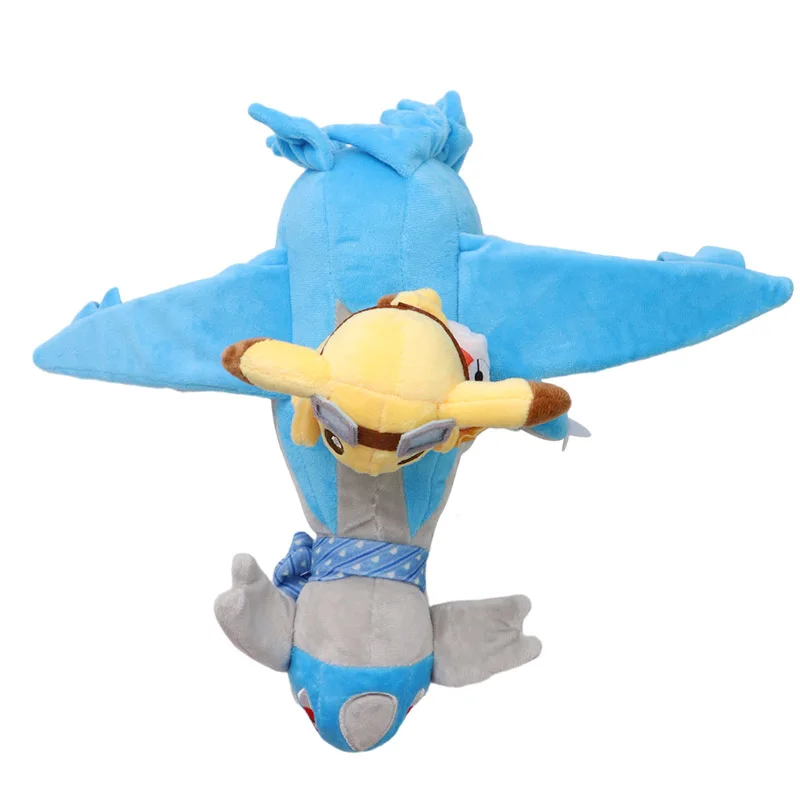 Kawaii Pikachu montando Lapras Latios Latias muñeco de peluche Pokemon juguete de peluche creativo Anime dibujos animados regalo de Navidad para niños