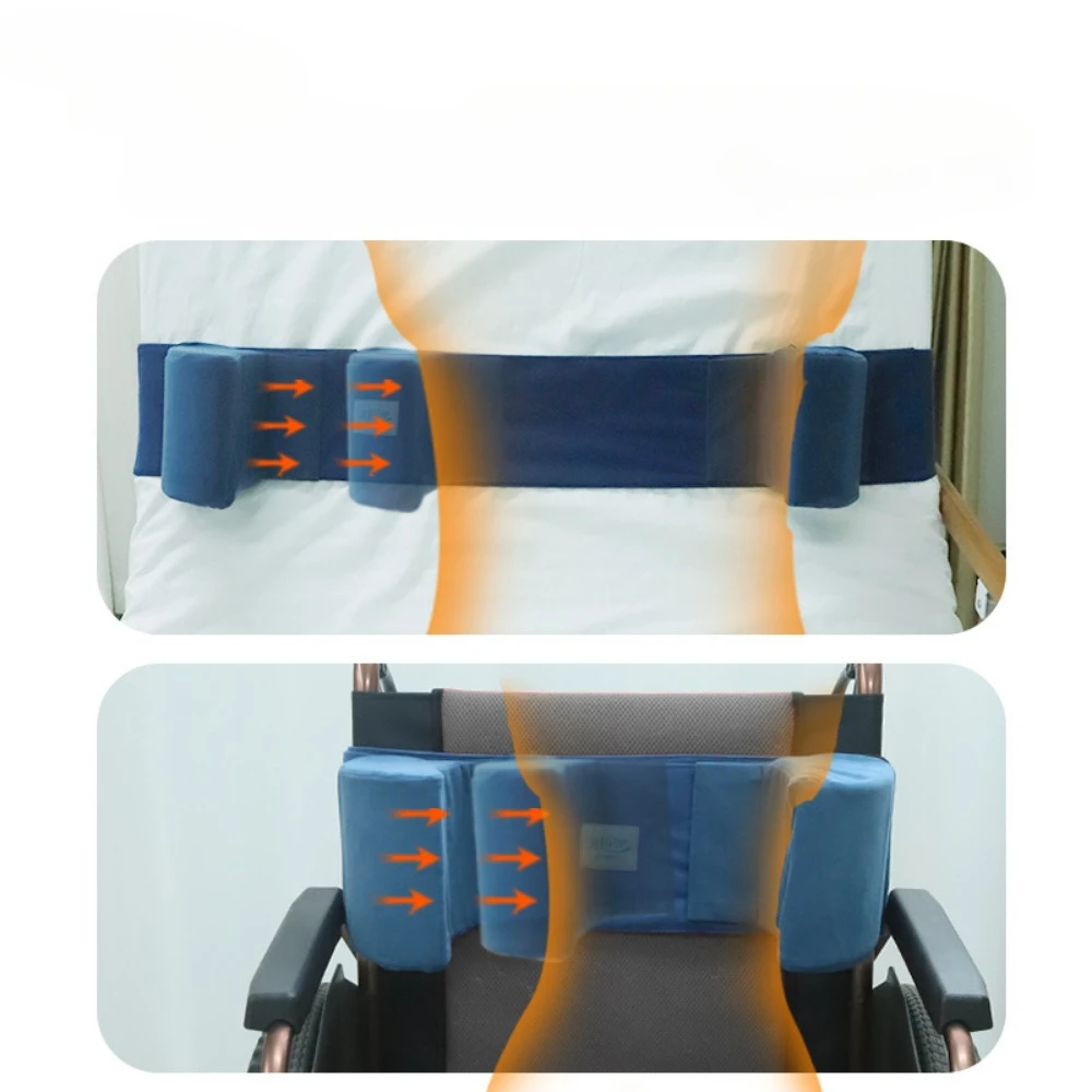 Cojines antilatales para pacientes postrados en cama hemiplégicos, respaldo para silla de ruedas, cojín de cintura medio tumbado, cojín antideslizante ajustable