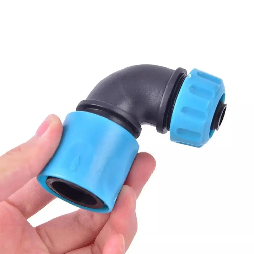 Conector de agua de jardín ABS de 1/2 pulgadas, tubería de agua suave, junta de grifo de codo, manguera de riego de jardín, adaptador de conexión rápida